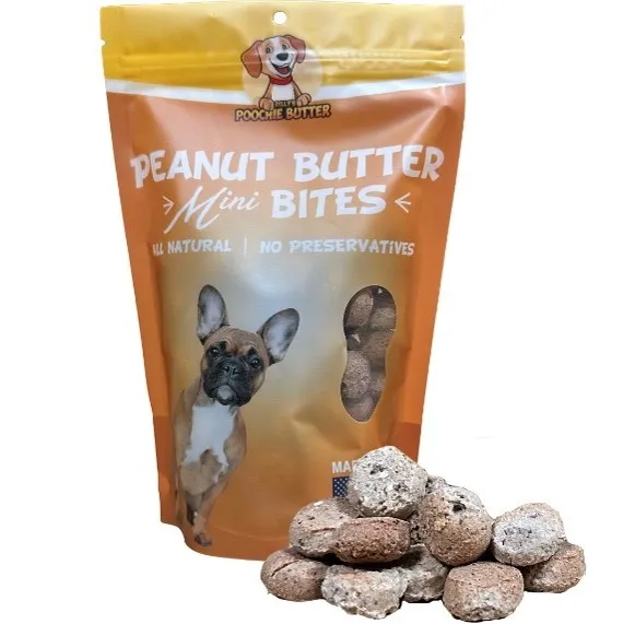 1ea 8oz Poochie Butter Peanut Butter Mini Bites - Health/First Aid